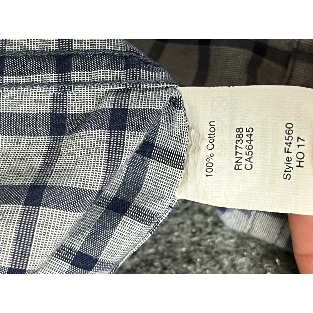 J.Crew Factory - Mens XL Slim Fit - Chambray Windowpane Tattersall‎ Button Down